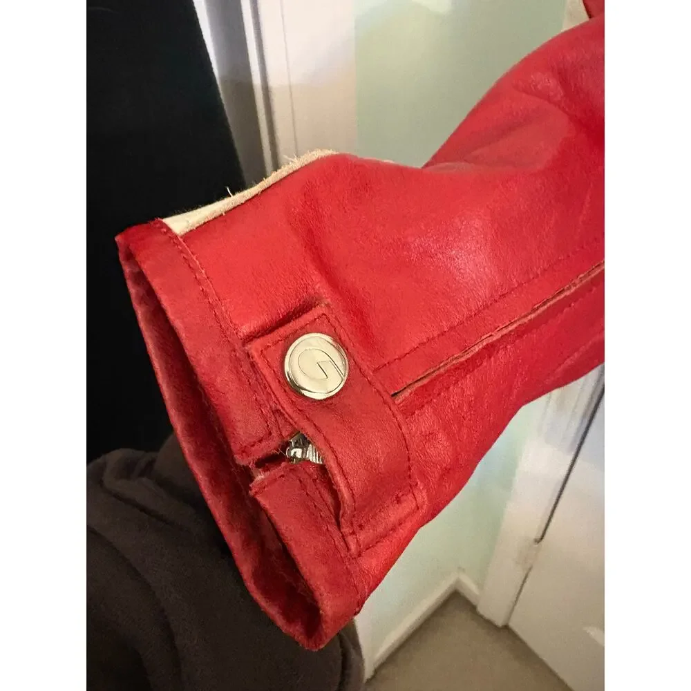 Heinz Gericke Delmar Red and White Motorcycle Jacket. - Picture 6 of 14